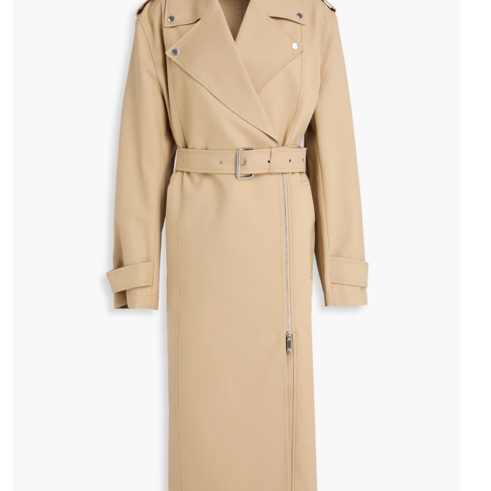 Toteme Tan Long Trench Coat with Belt